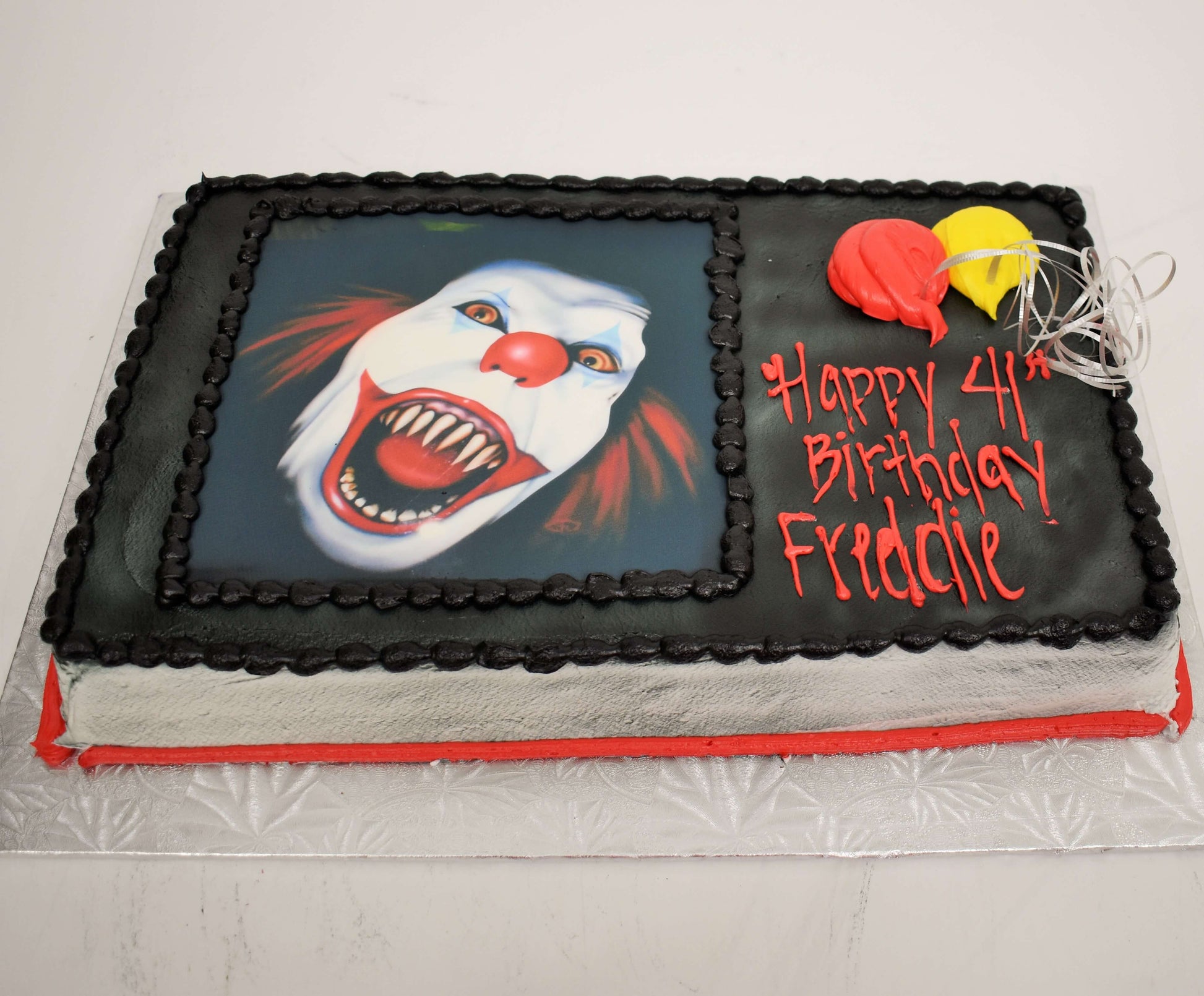 Killer Clown Decorated Cake