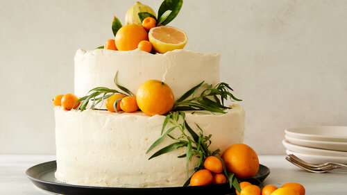 Orange Decorated Cake