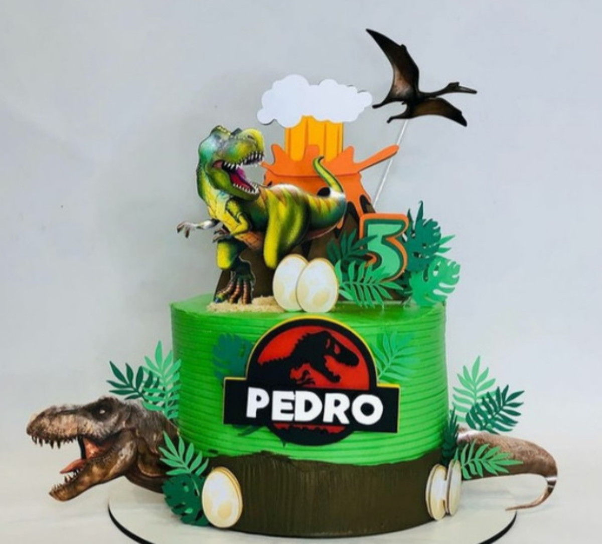 Bolo Decorado Jurassic Park