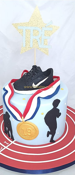 athletic decorated cake