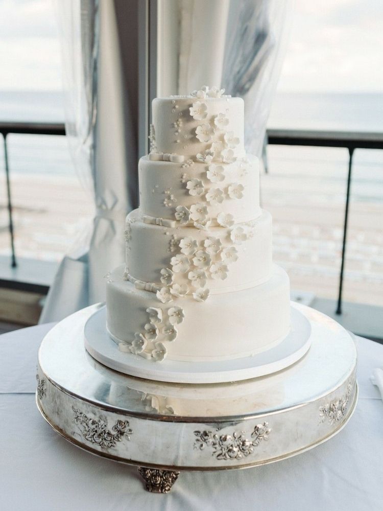 White Decorated Cake