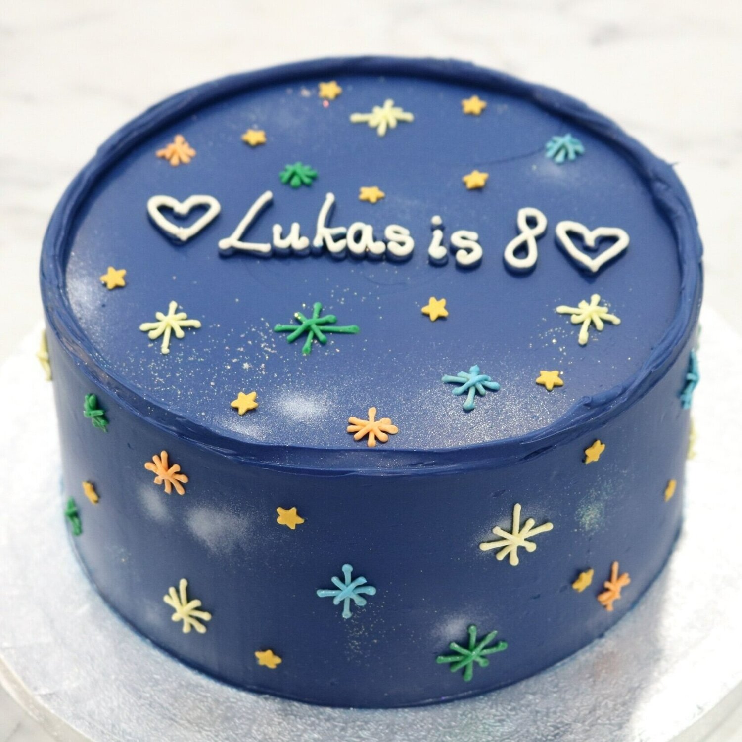 Cake Decorated Sky The Starry Night