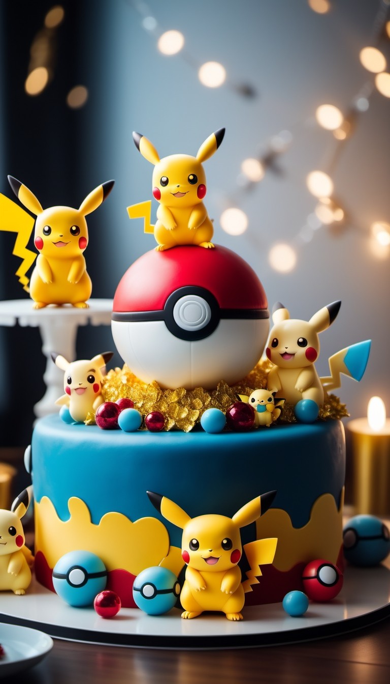 pokemon decorated cake