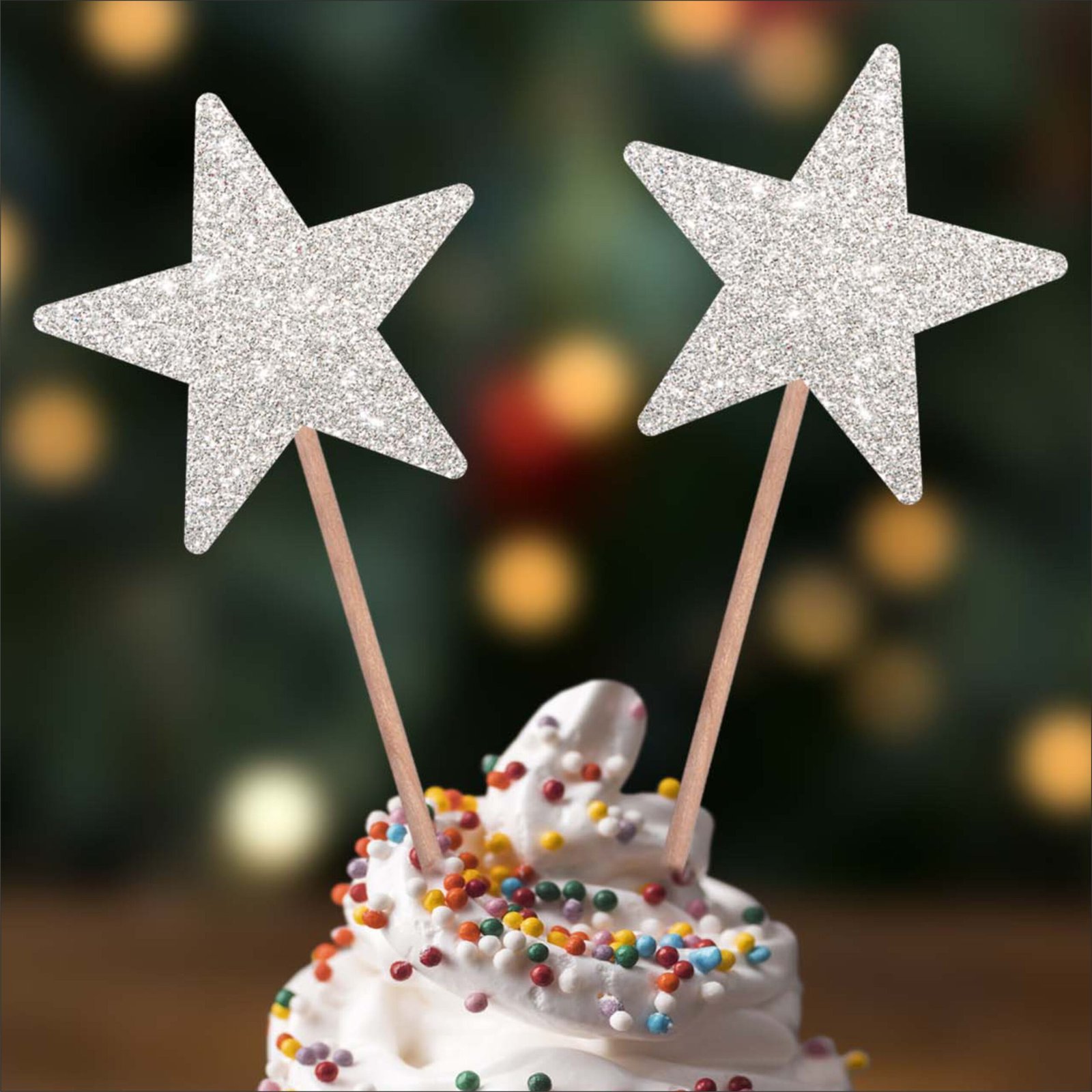 Star Decorated Cake