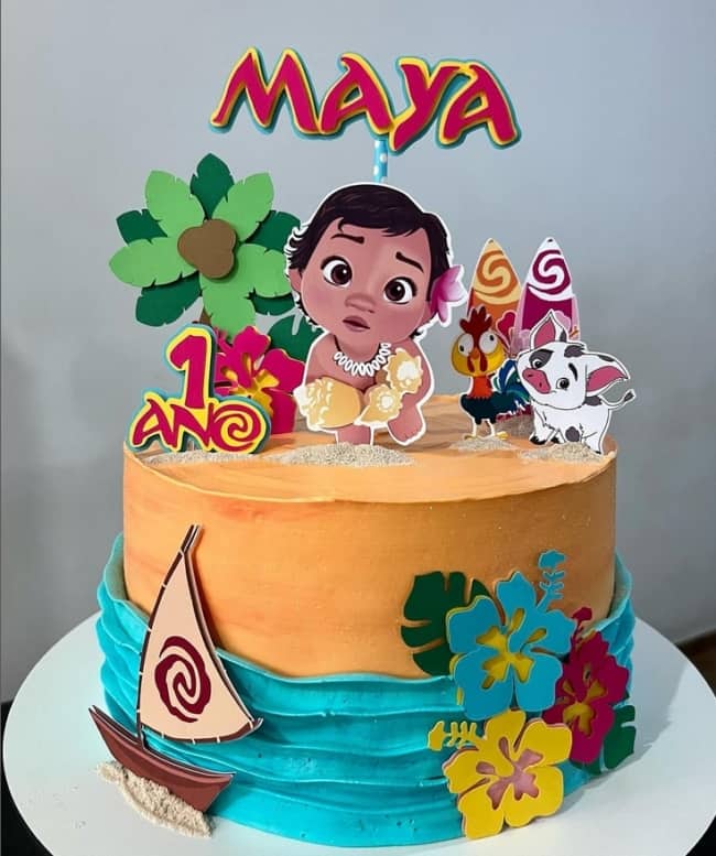 Bolo Decorado Moana