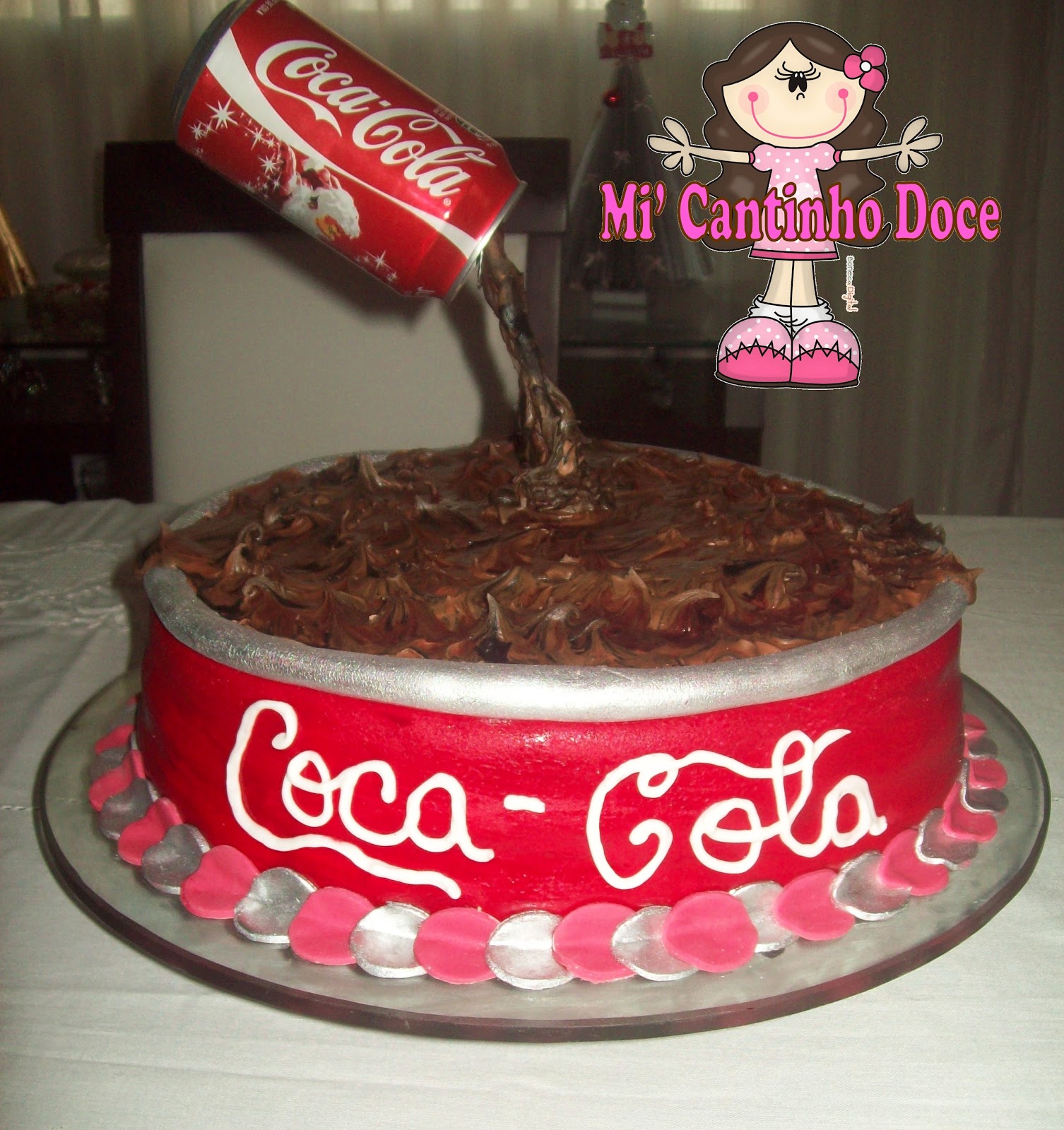 Bolo Decorado Coca Cola