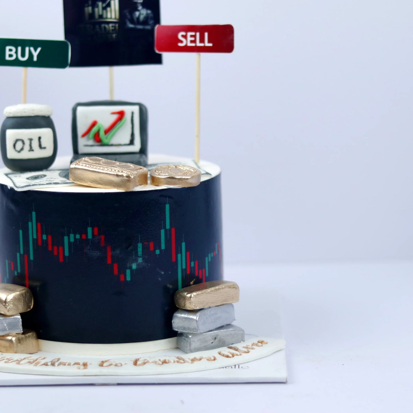 Stock Exchange Decorated Cake