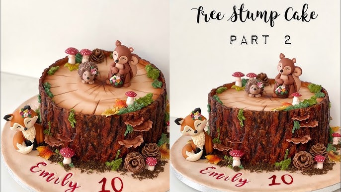 Tree Decorated Cake