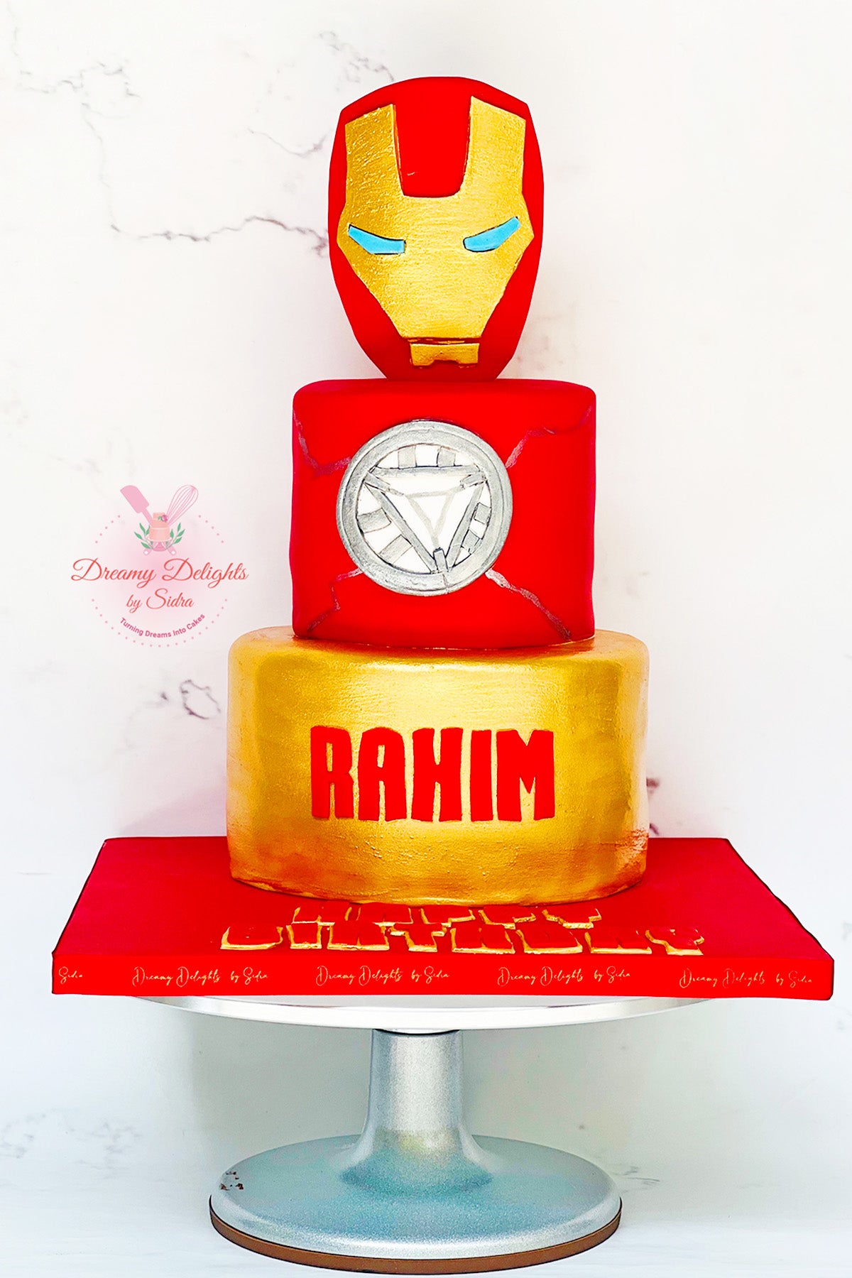 Iron Man Decorated Cake