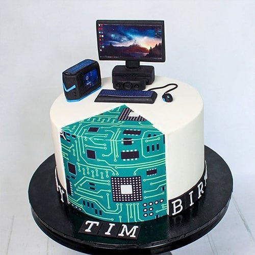 Electronic Decorated Cake