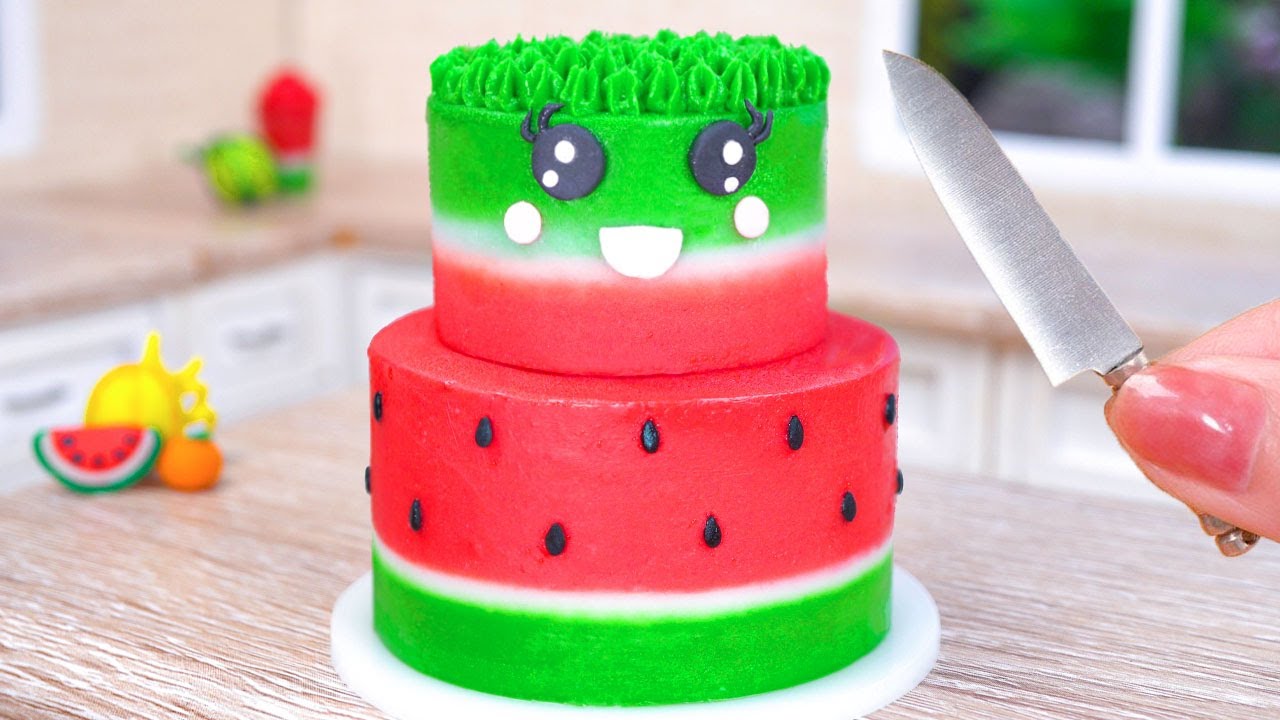 Watermelon Decorated Cake