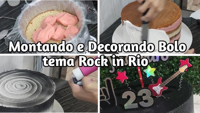 Bolo Decorado Rock