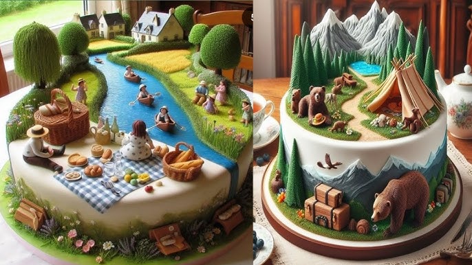 Nature Decorated Cake