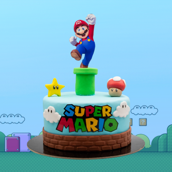 Super Mario Decorated Cake