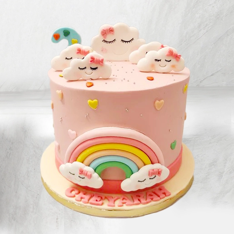 Cloud Decorated Cake