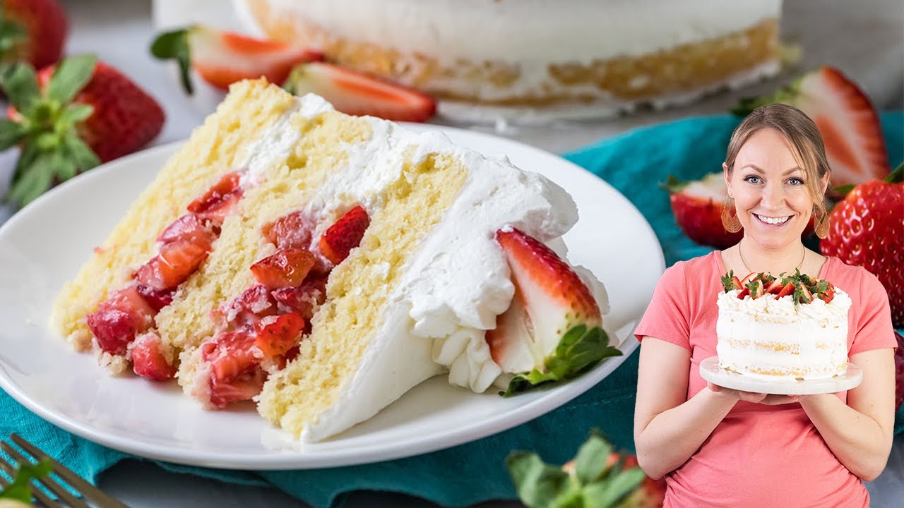 Strawberry Shortcake Decorated Cake