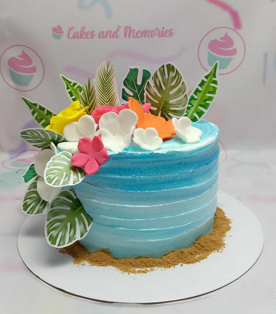 Tropical Decorated Cake