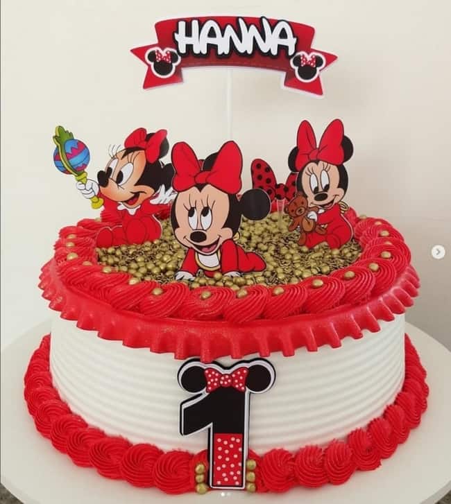 Bolo Decorado Minnie