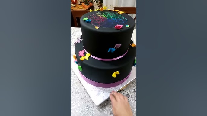 Coldplay Decorated Cake