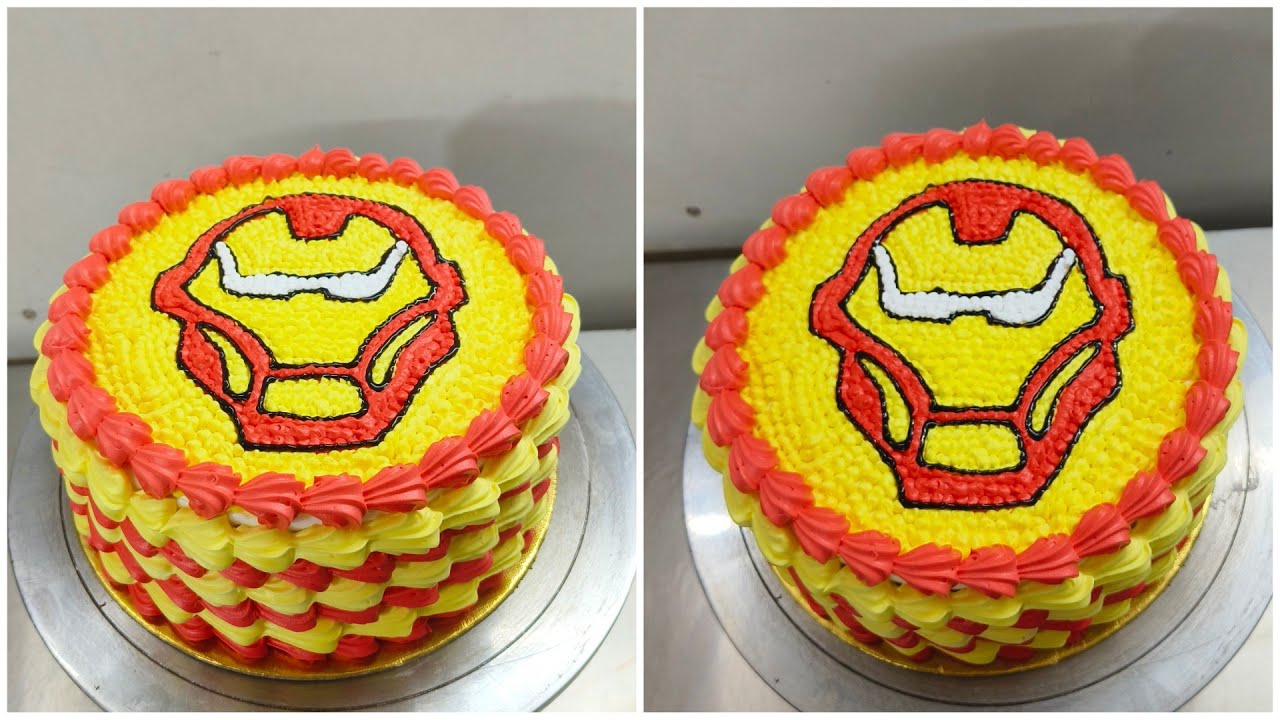 Iron Man Decorated Cake