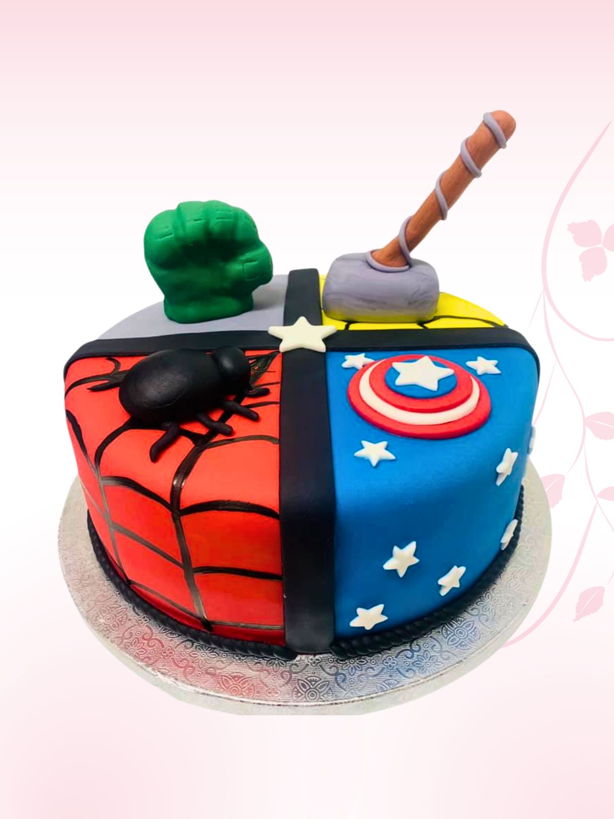 Marvel decorated cake