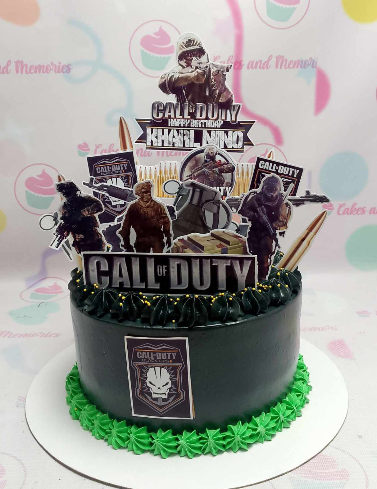 Military decorated cake