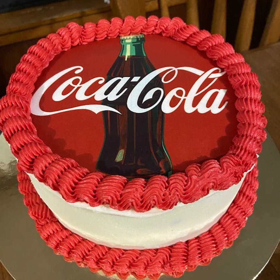 Coca Cola decorated cake