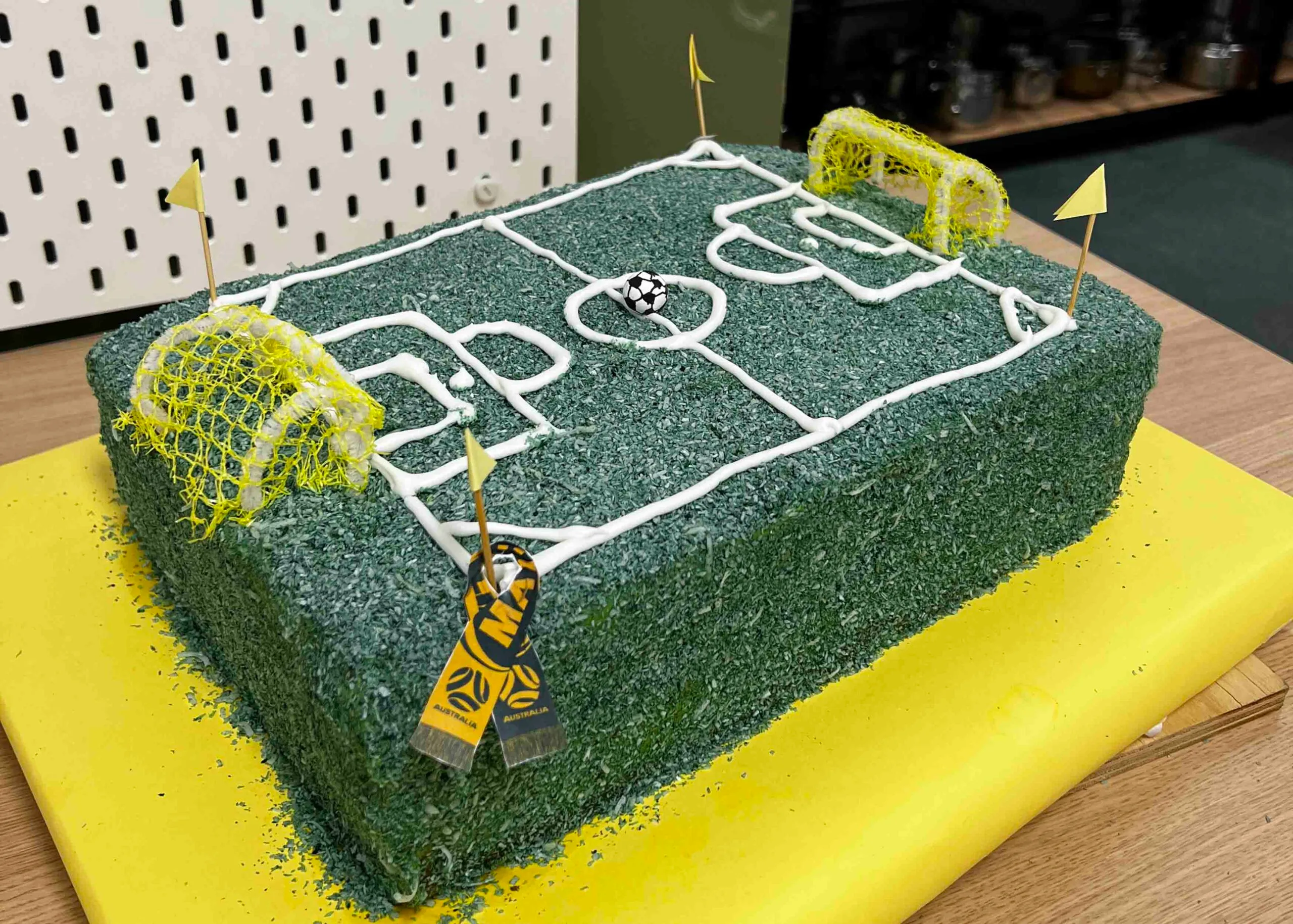 Football Field Decorated Cake