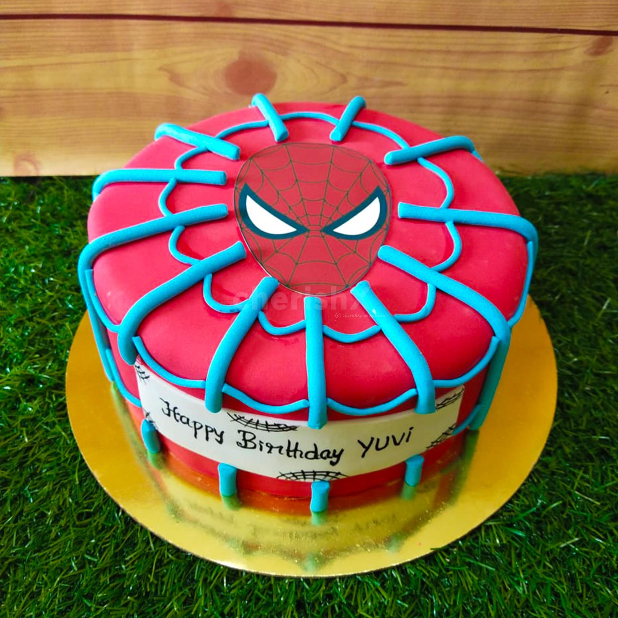 Spider Man Decorated Cake