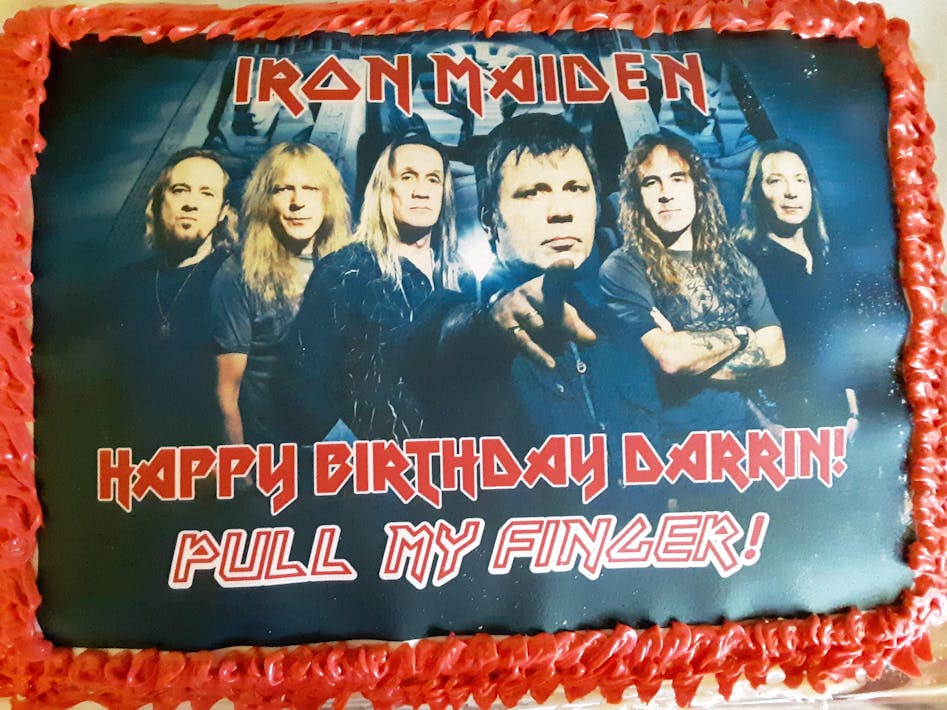 Iron Maiden Decorated Cake