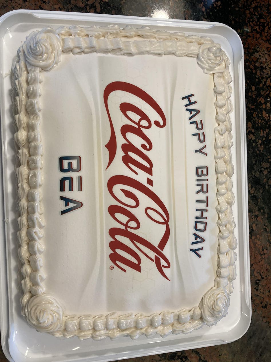 Coca Cola decorated cake