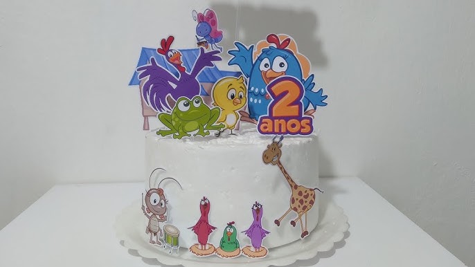 Pintadinha Chicken Decorated Cake