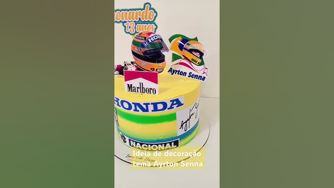 Bolo Decorado Ayrton Senna