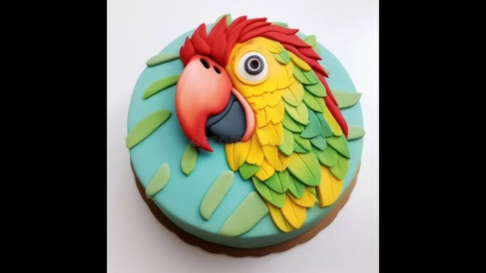 Parrot Decorated Cake