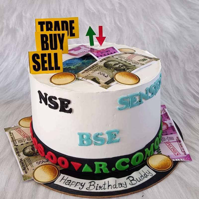 Stock Exchange Decorated Cake