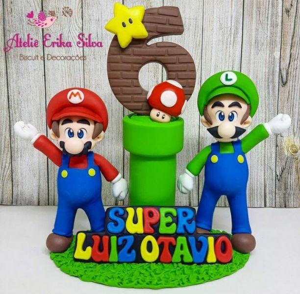 Bolo Decorado Mario Bros