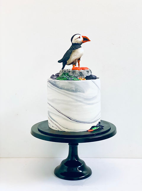 Bird Decorated Cake