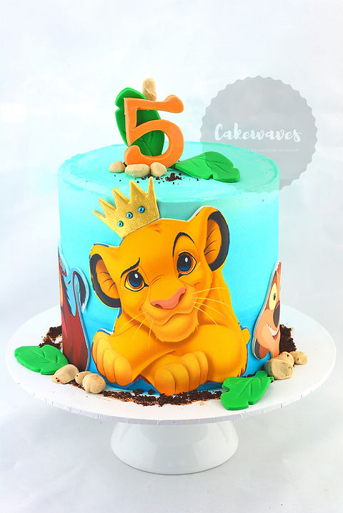 Lion King Decorated Cake