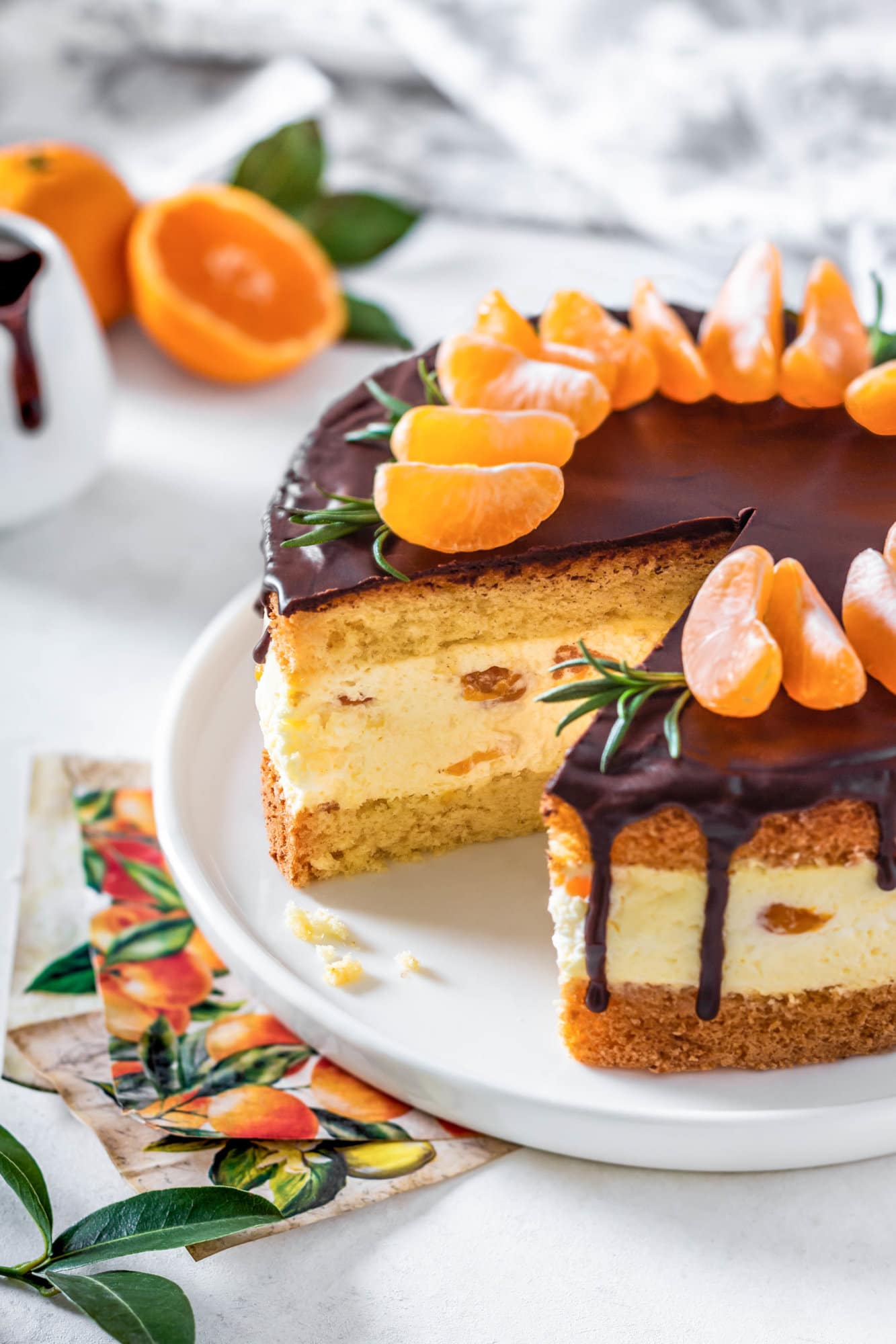 Orange Decorated Cake