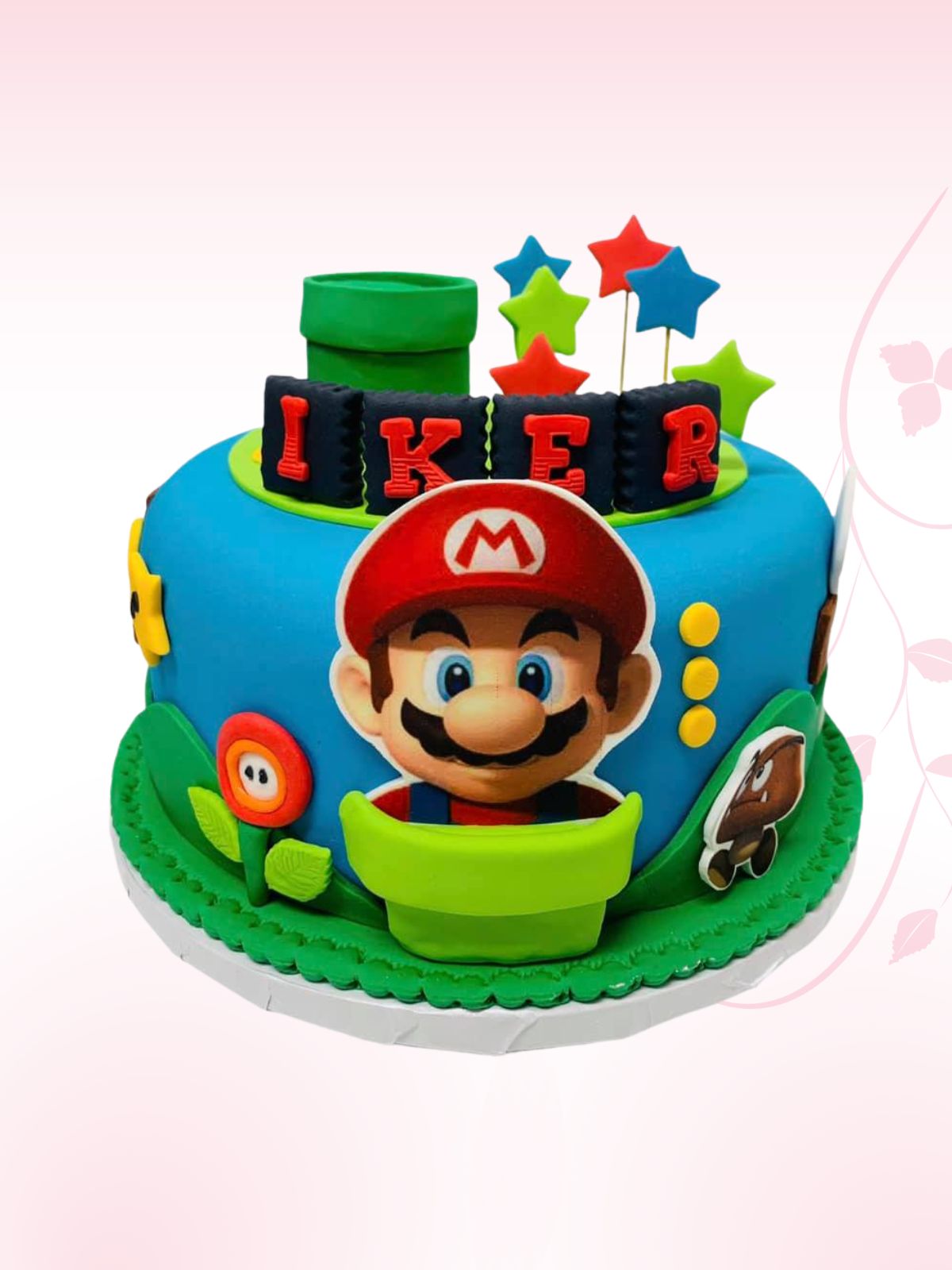 Mario Bros Decorated Cake