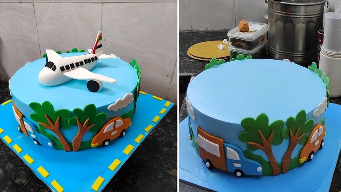 Airplane Decorated Cake