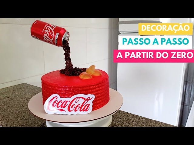 Bolo Decorado Coca Cola