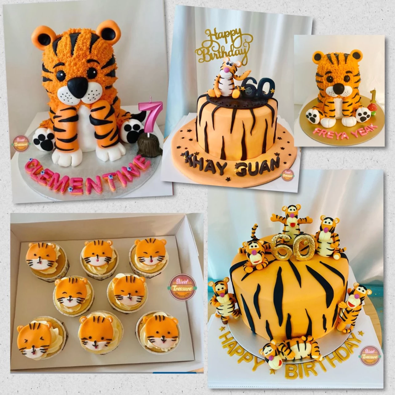 Tiger Decorated Cake