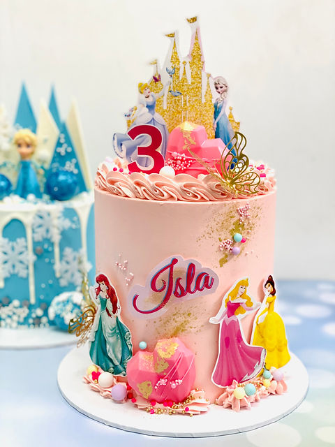 Disney Princess Decorated Cake