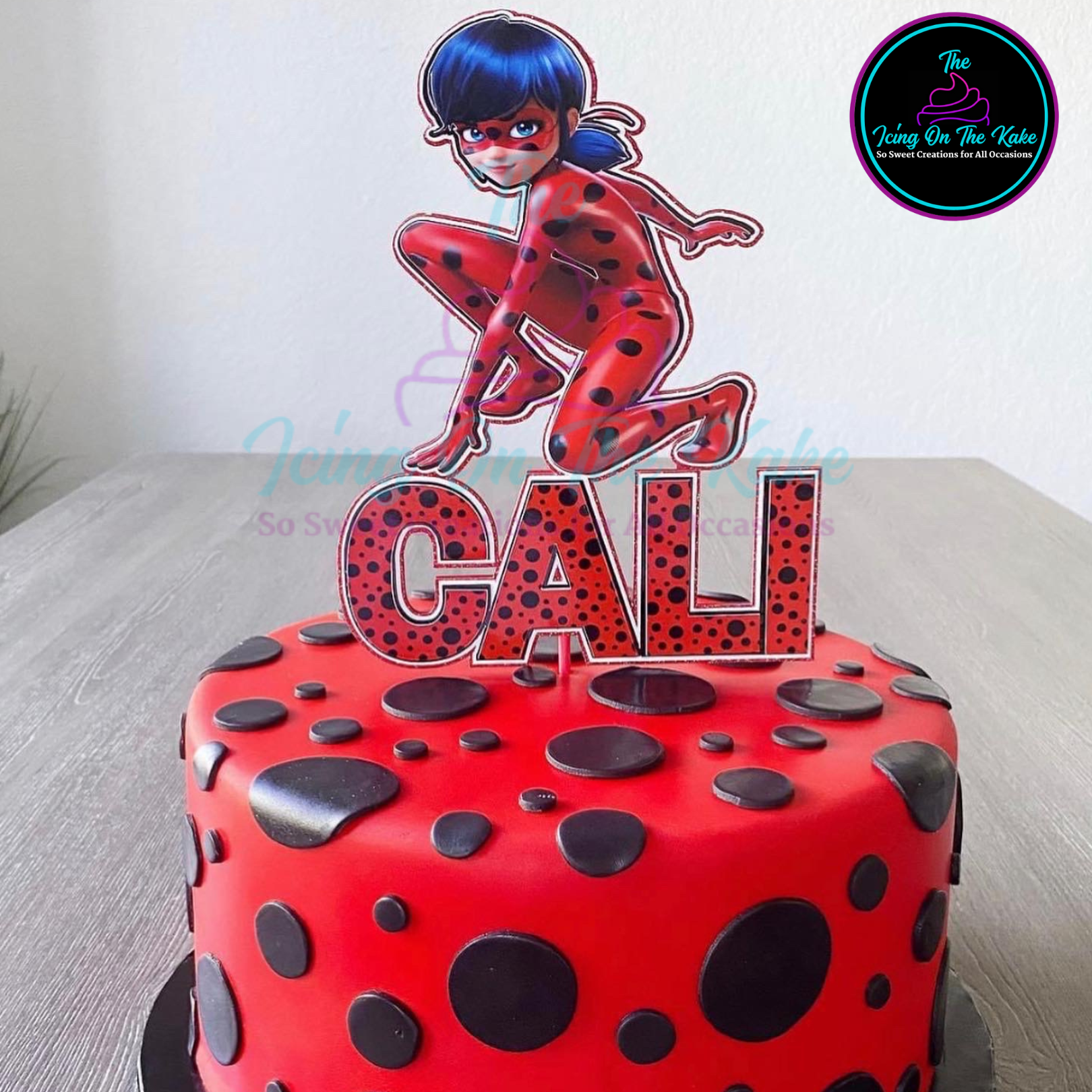 Ladybug Decorated Cake