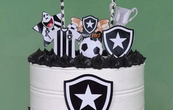 Bolo Decorado Botafogo