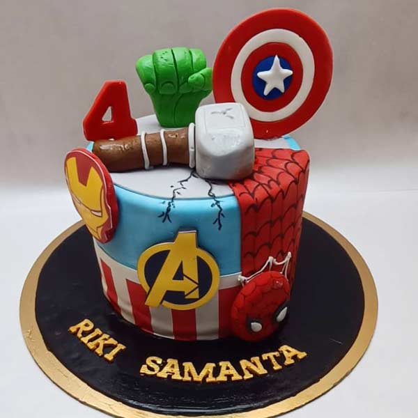 Avengers Decorated Cake