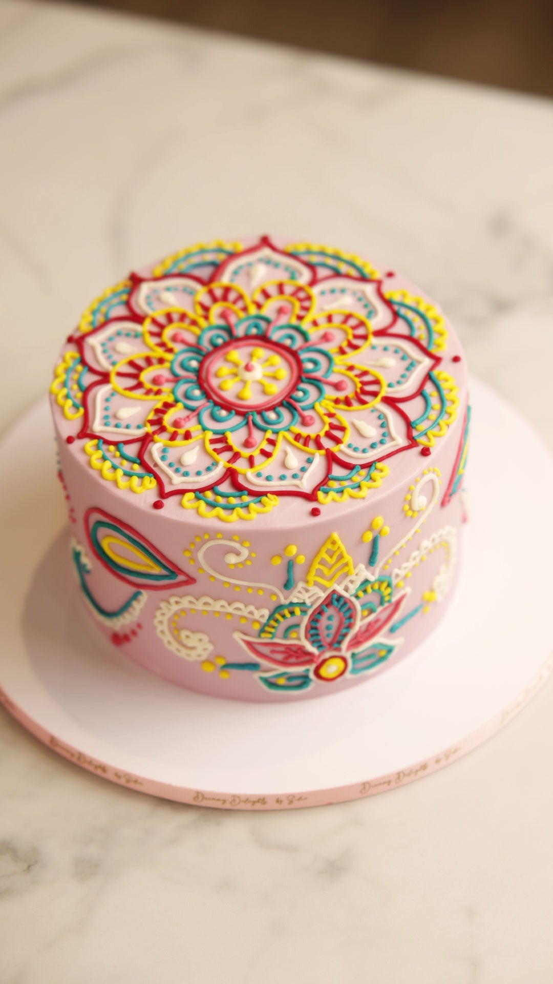 Mandala Decorated Cake