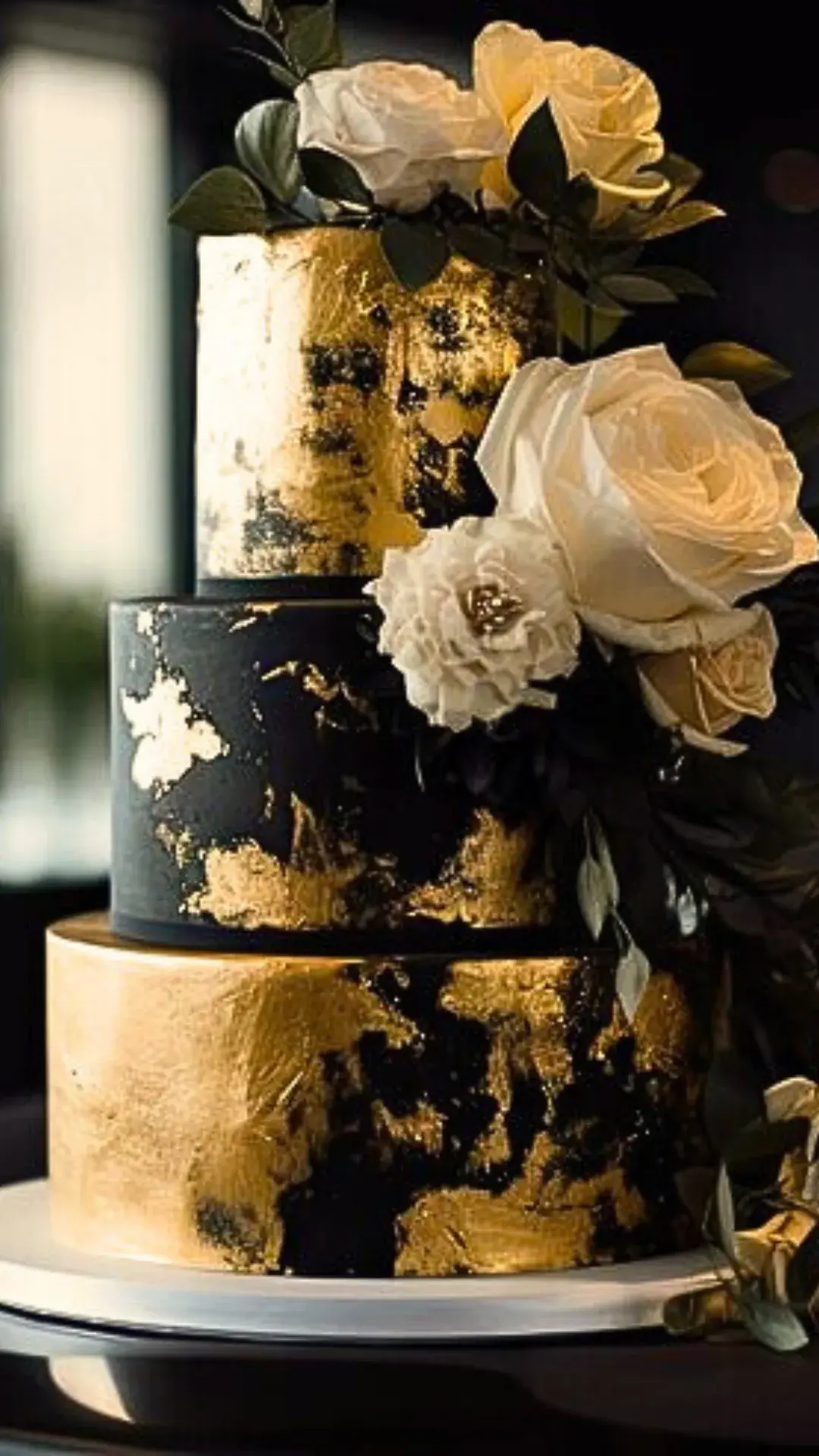 Metallic Decorated Cake