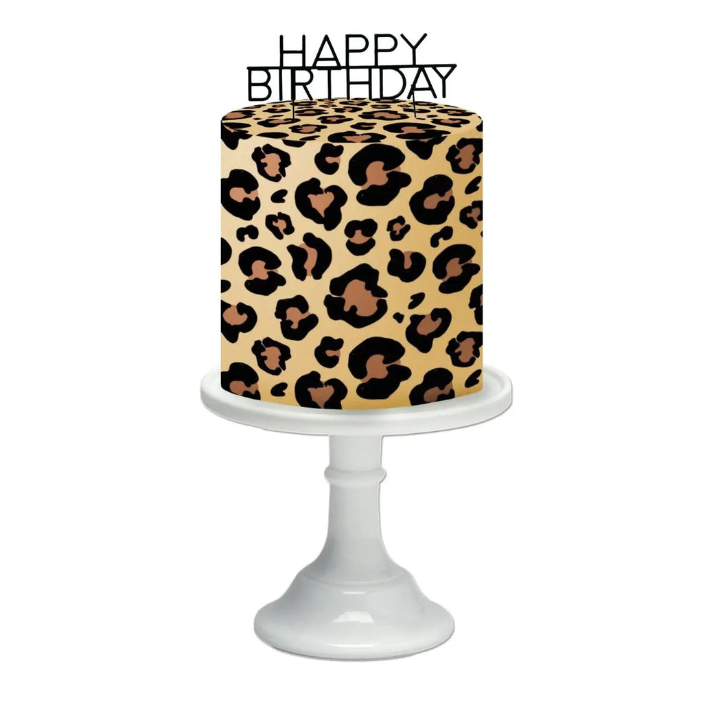 Leopard Decorated Cake